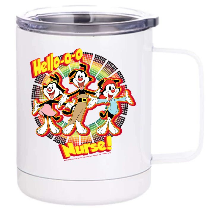 Animaniacs Group Shot Hellooo Nurse Front & Back 12oz Stainless Steel Tumbler Cup