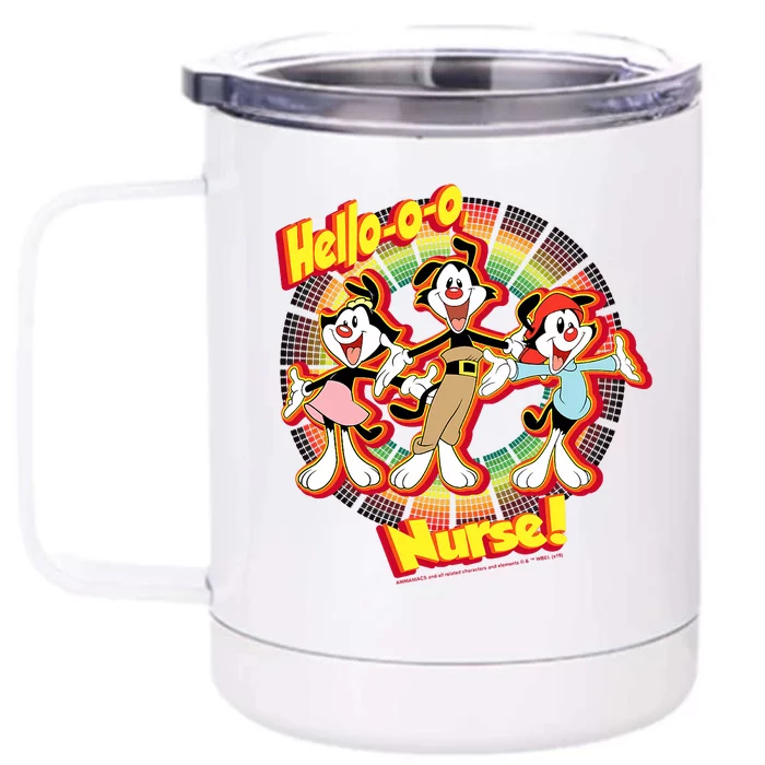 Animaniacs Group Shot Hellooo Nurse Front & Back 12oz Stainless Steel Tumbler Cup