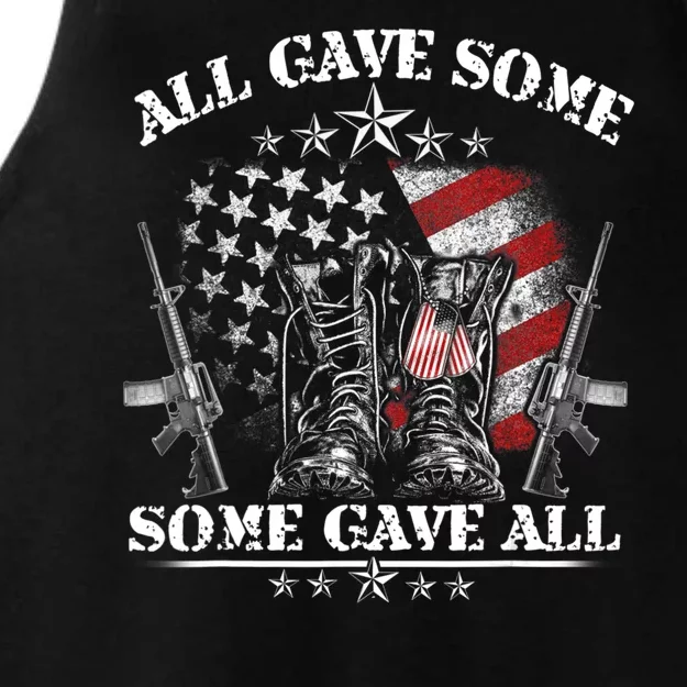 All Gave Some Some Gave All Veteran & Memorial's Day Ladies Tri-Blend Wicking Tank