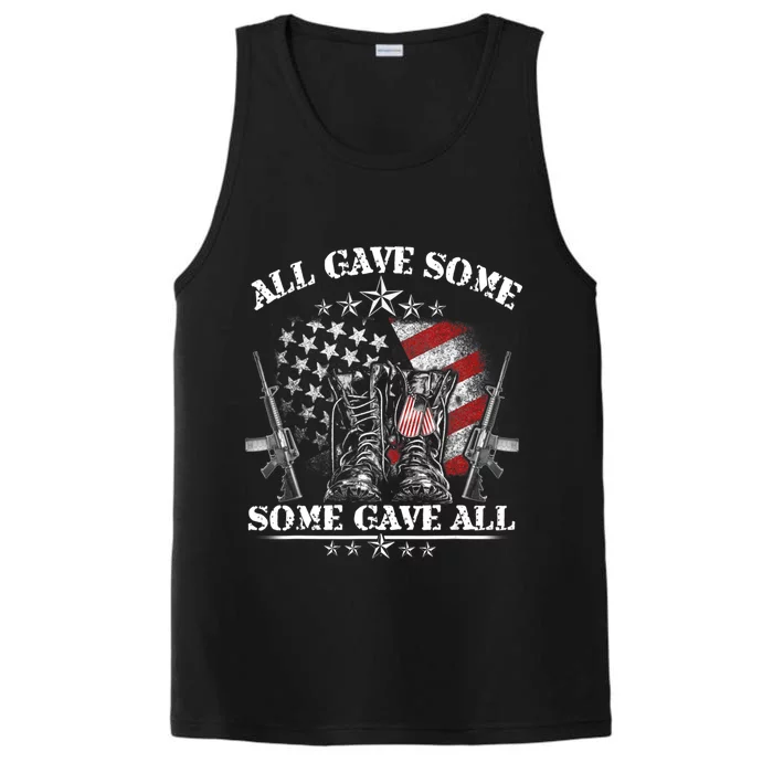 All Gave Some Some Gave All Veteran & Memorial's Day Performance Tank