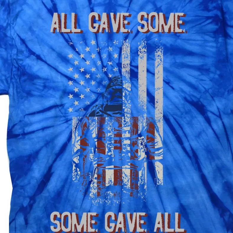 All Gave Some Some Gave All Veteran Memorial Day 2020 Gift Cute Gift Tie-Dye T-Shirt