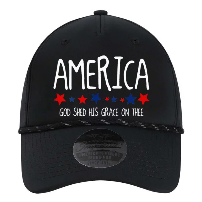 America God Shed His Grace on Thee Tee 4th of July Performance The Dyno Cap