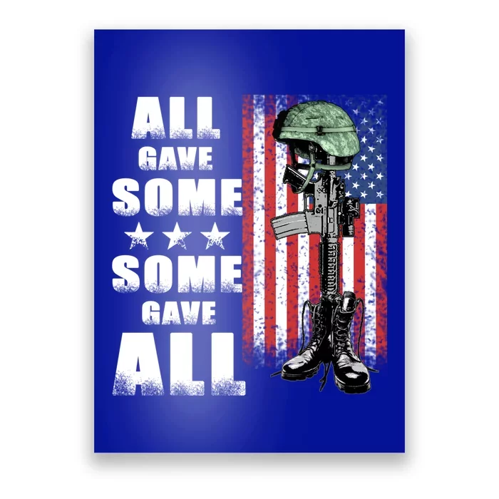 All Gave Some Some Gave All Battlefield Cross Gift Poster