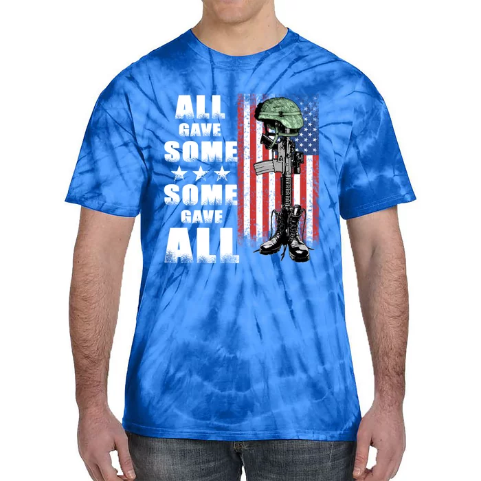 All Gave Some Some Gave All Battlefield Cross Gift Tie-Dye T-Shirt