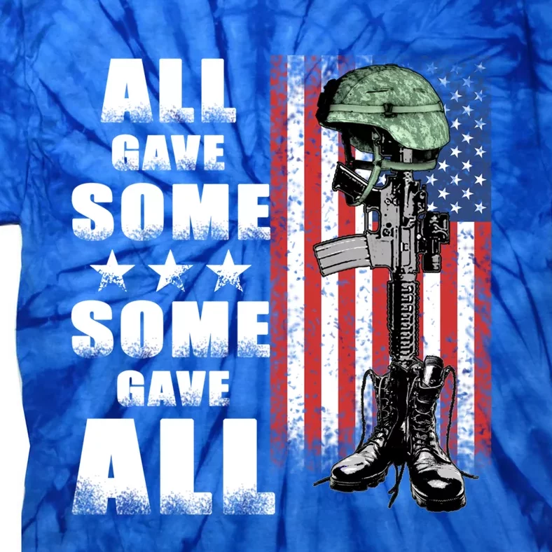 All Gave Some Some Gave All Battlefield Cross Gift Tie-Dye T-Shirt