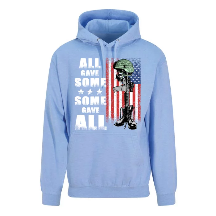 All Gave Some Some Gave All Battlefield Cross Gift Unisex Surf Hoodie