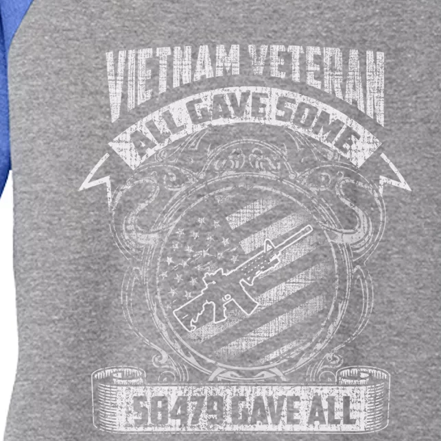 All Gave Some Some Gave All Vietnam Gift Women's Tri-Blend 3/4-Sleeve Raglan Shirt