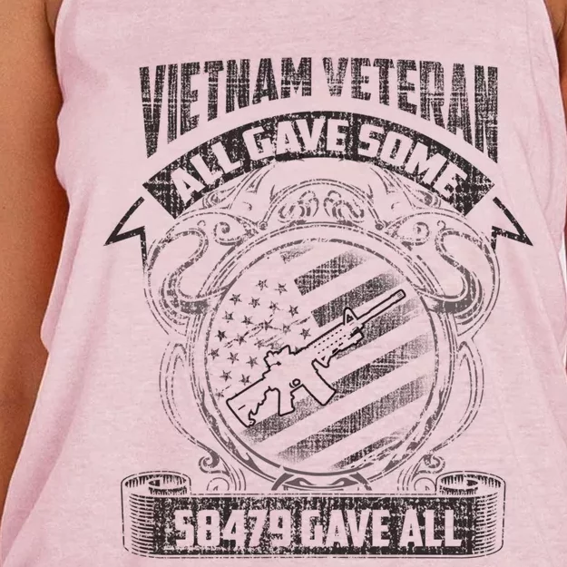 All Gave Some Some Gave All Vietnam Gift Women's Knotted Racerback Tank