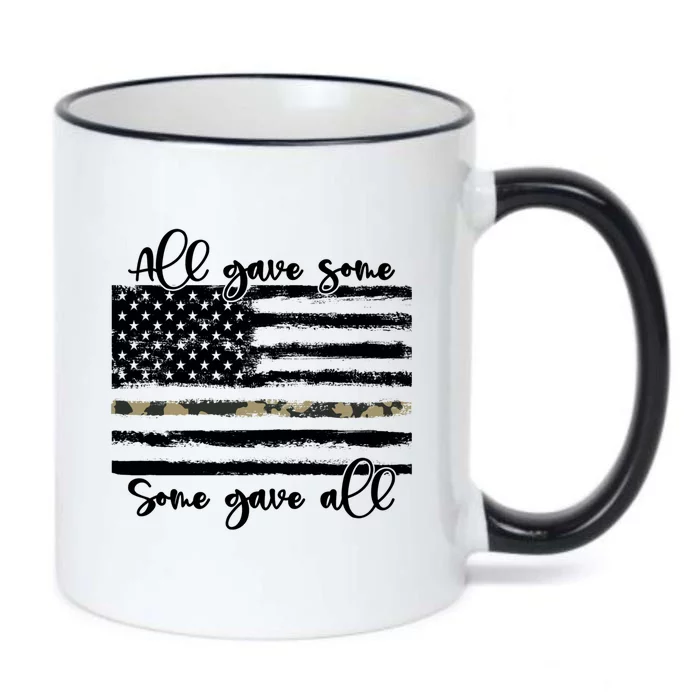 All Gave Some Some Gave All Memorial Day Us Army Veteran Gift Black Color Changing Mug