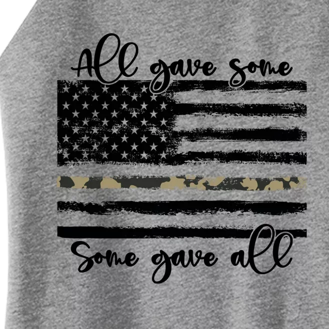 All Gave Some Some Gave All Memorial Day Us Army Veteran Gift Women’s Perfect Tri Rocker Tank