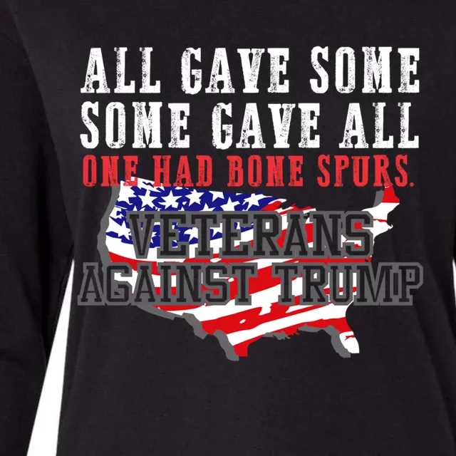 All Gave Some Veterans Against Trump Anti Trump 2020 86 45 Gift Womens Cotton Relaxed Long Sleeve T-Shirt