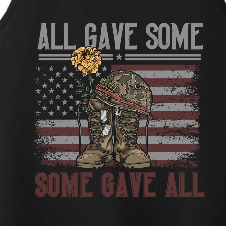 All Gave Some Some Gave Patriotic Patriiot Gift Performance Tank