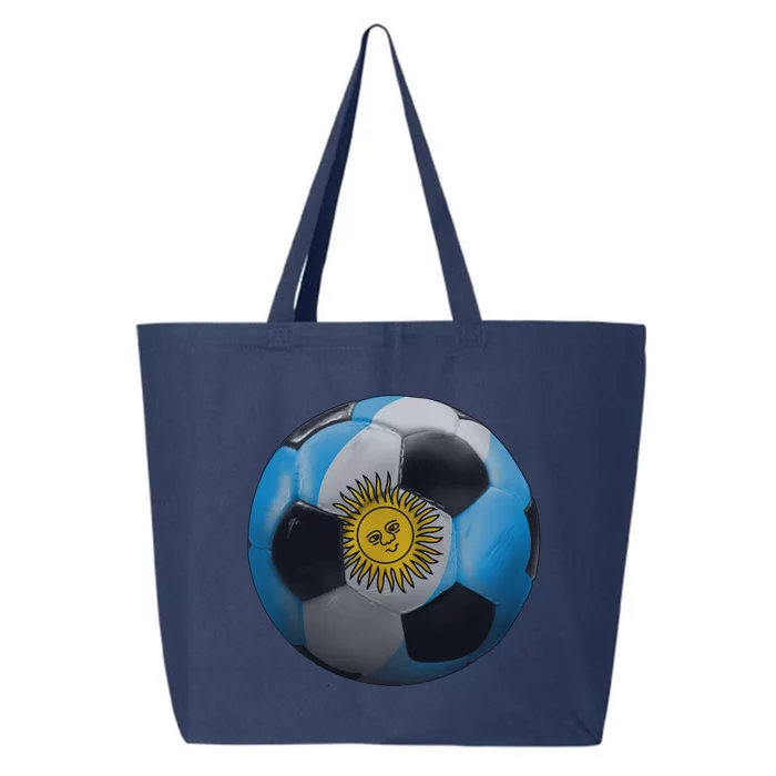 Argentina Glow Soccer Ball Logo 25L Jumbo Tote