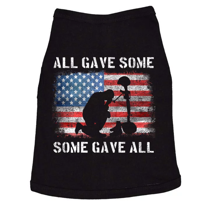 All Gave Some Some Gave All I Veteran & MemorialS Day Doggie Tank