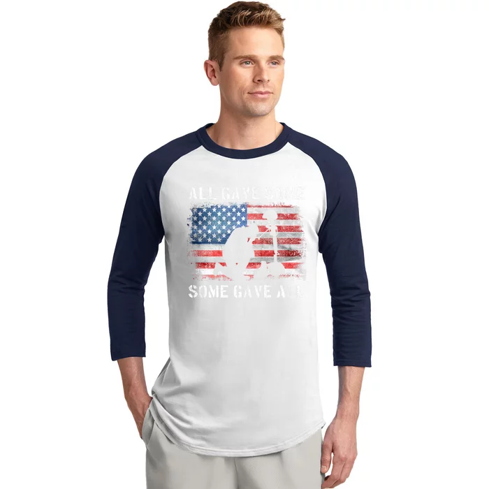 All Gave Some Some Gave All I Veteran & MemorialS Day Baseball Sleeve Shirt