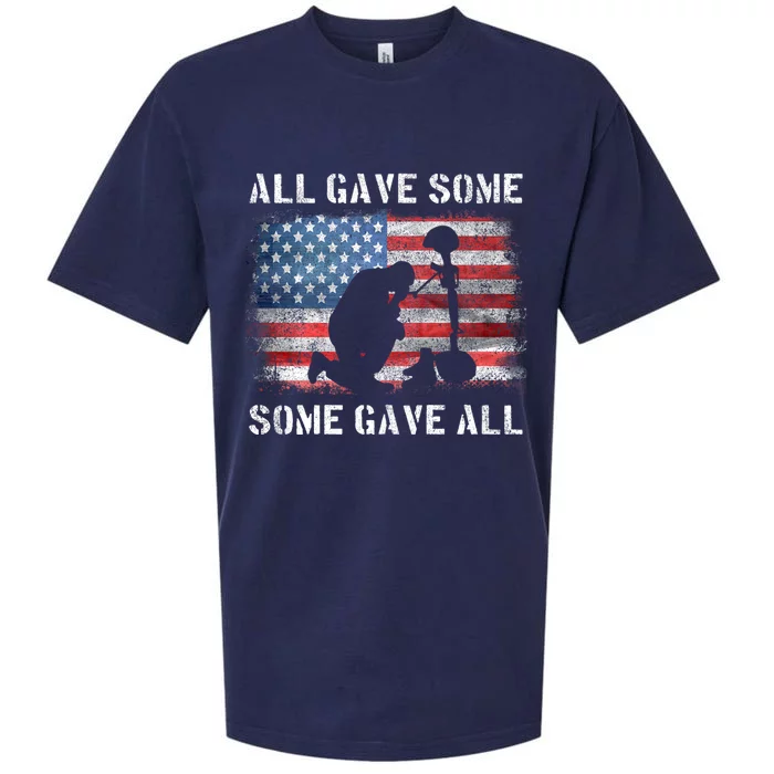 All Gave Some Some Gave All I Veteran & MemorialS Day Sueded Cloud Jersey T-Shirt