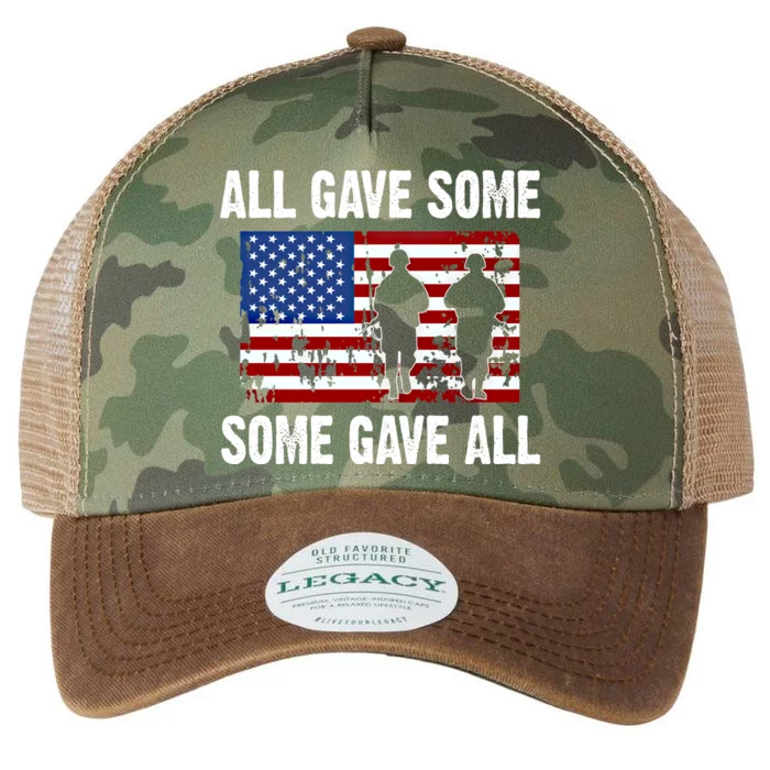 All Gave Some Gave All Thank You Veterans Gift Legacy Tie Dye Trucker Hat