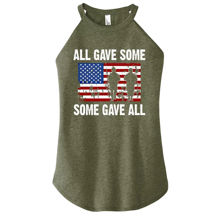 All Gave Some Gave All Thank You Veterans Gift Women’s Perfect Tri Rocker Tank