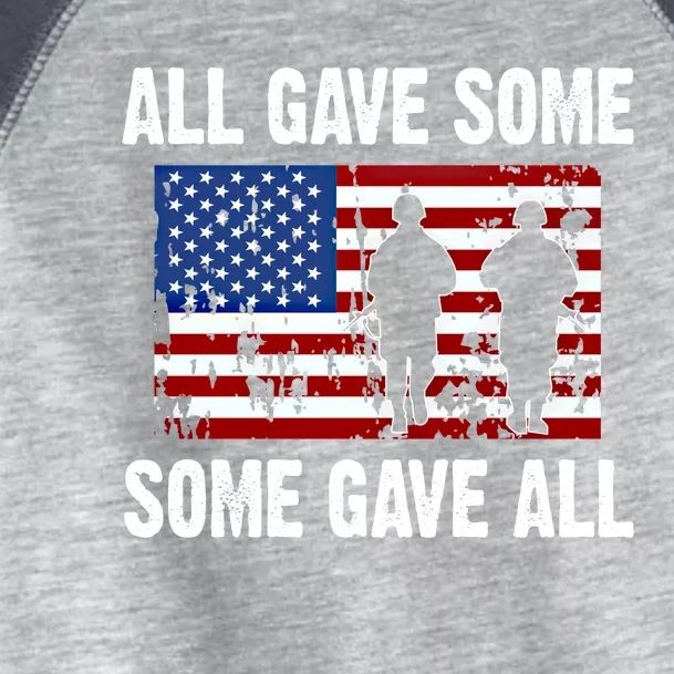 All Gave Some Gave All Thank You Veterans Gift Toddler Fine Jersey T-Shirt