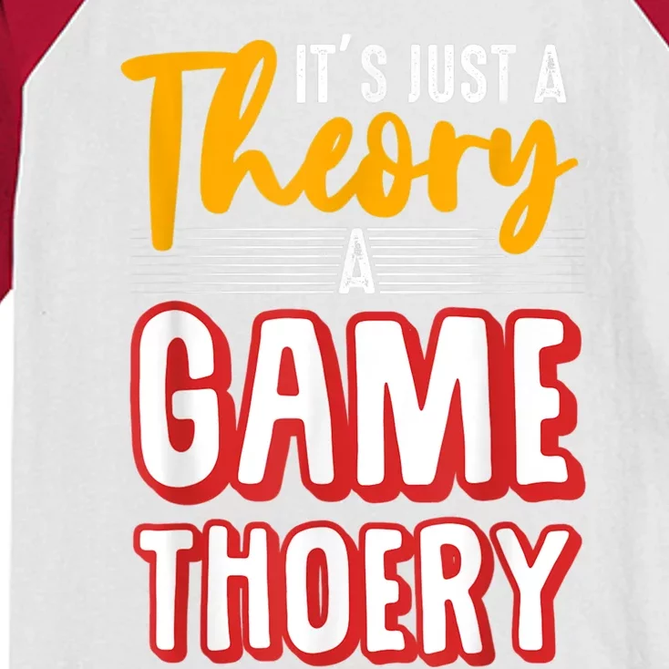 A Game Theory Student Mathematician Logical Thinker Kids Colorblock Raglan Jersey