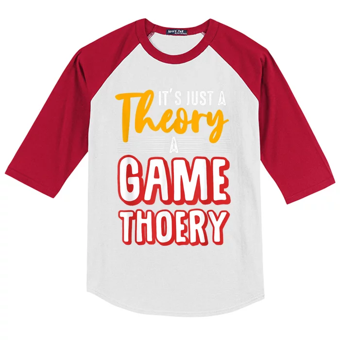 A Game Theory Student Mathematician Logical Thinker Kids Colorblock Raglan Jersey