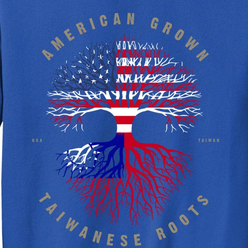 American Grown Taiwanese Roots Taiwan Flag Cute Gift Tall Sweatshirt