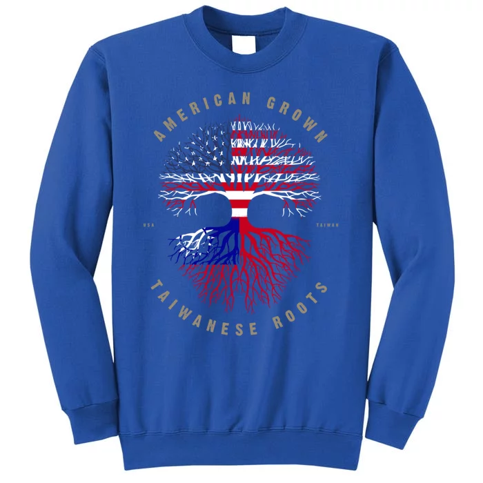 American Grown Taiwanese Roots Taiwan Flag Cute Gift Tall Sweatshirt