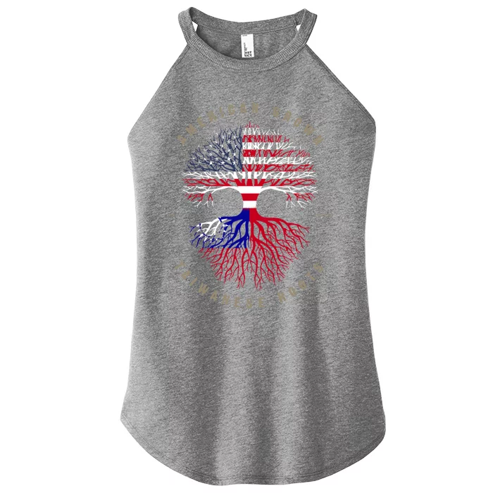 American Grown Taiwanese Roots Taiwan Flag Cute Gift Women’s Perfect Tri Rocker Tank