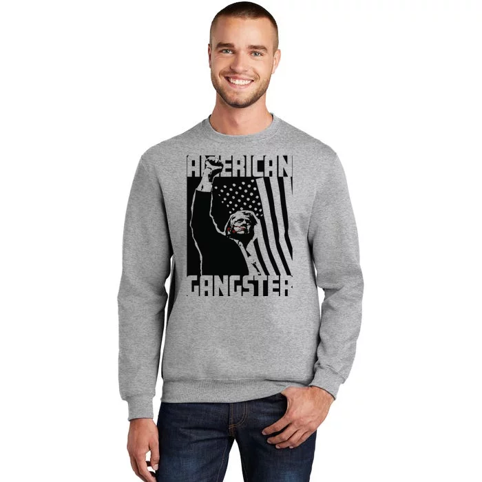 American Gangster Trump Artwork Tall Sweatshirt