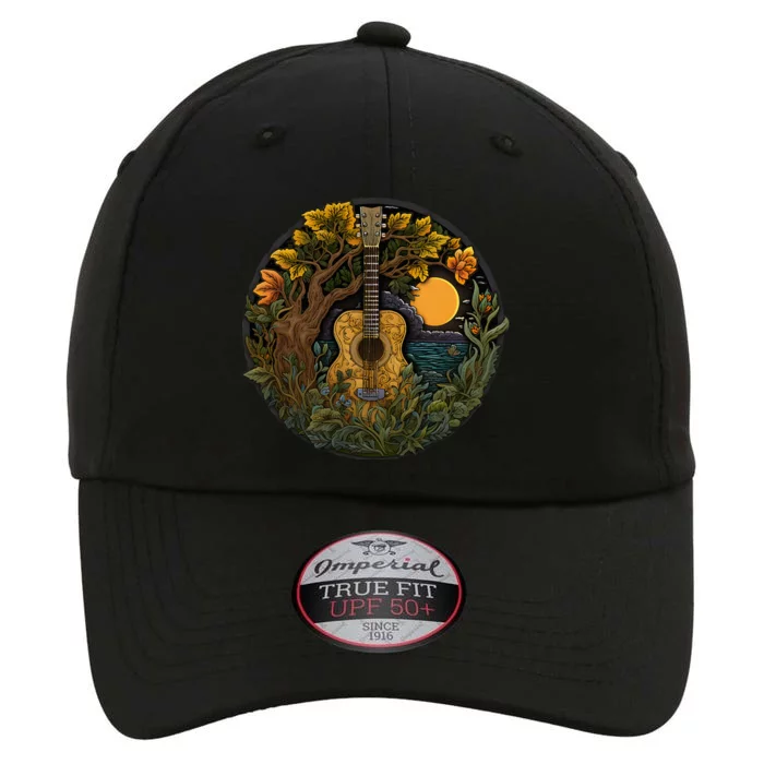 Acoustic Guitar Tree Guitarist Landscape Nature The Original Performance Cap