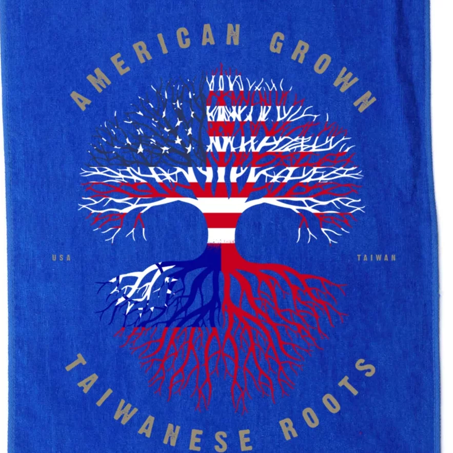 American Grown Taiwanese Roots Taiwan Flag Cute Gift Platinum Collection Golf Towel