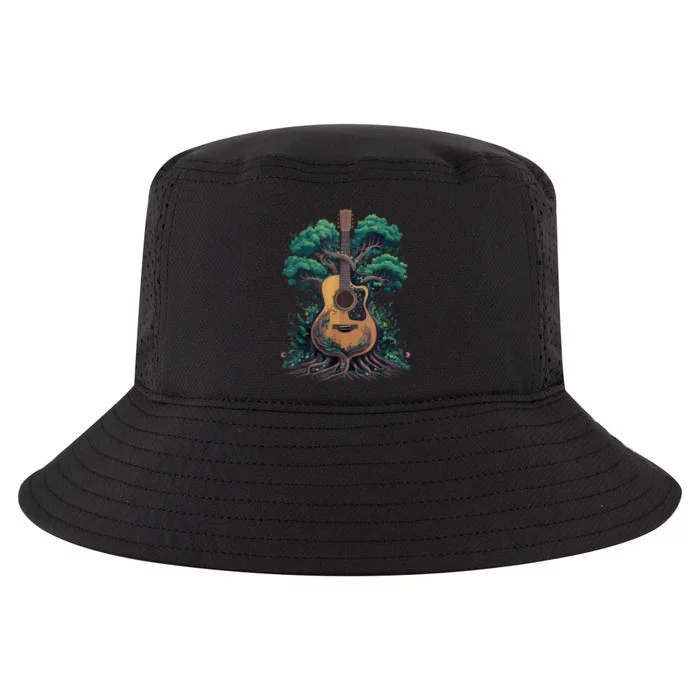 Acoustic Guitar Tree Musician Guitarist Cool Comfort Performance Bucket Hat