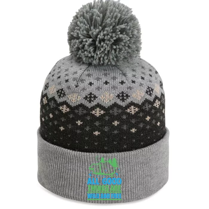 All Good Things Are Wild And Free The Baniff Cuffed Pom Beanie