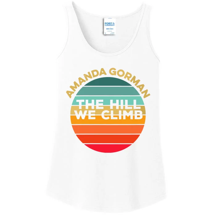 Amanda Gorman The Hill We Climb Inauguration Poem January 20 Vneck Ladies Essential Tank