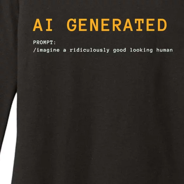 AI Generated Tee Premium Womens CVC Long Sleeve Shirt