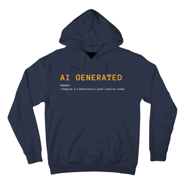 AI Generated Tee Premium Tall Hoodie