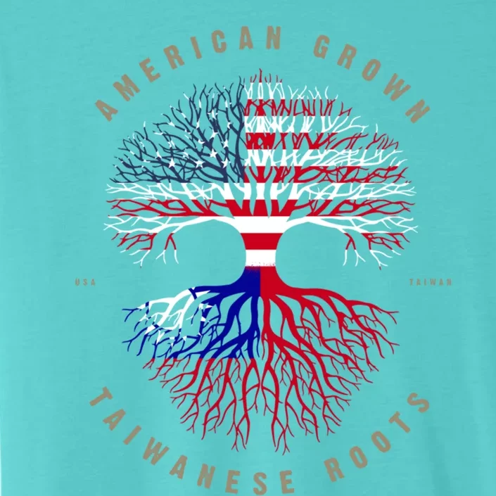 American Grown Taiwanese Roots Taiwan Flag Cute Gift ChromaSoft Performance T-Shirt