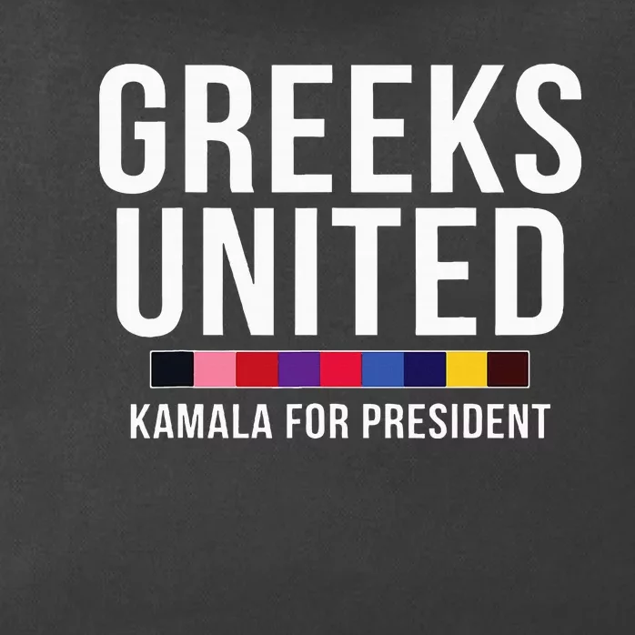 A Greeks United President Election Vote For Kamala Harris Zip Tote Bag