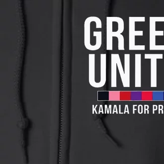 A Greeks United President Election Vote For Kamala Harris Full Zip Hoodie