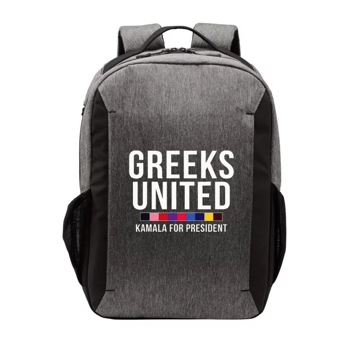 A Greeks United President Election Vote For Kamala Harris Vector Backpack