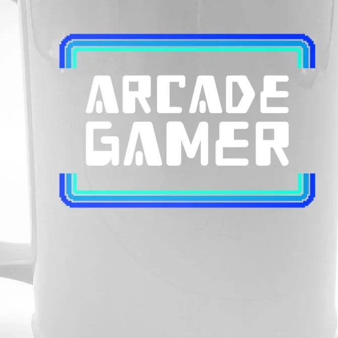 Arcade Gamer Video Games Player Retro Gaming Gamers Gift Front & Back Beer Stein