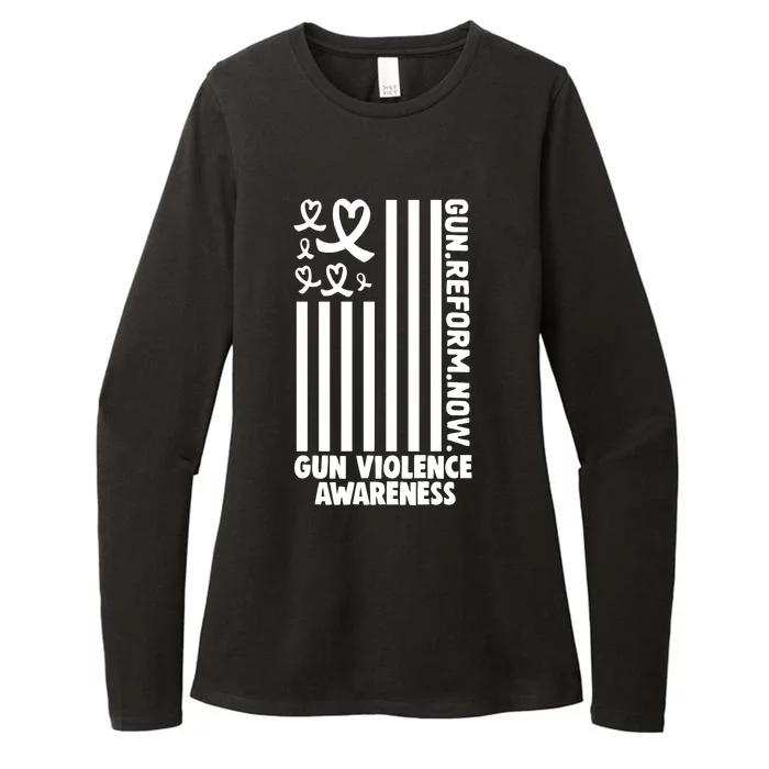 Anti Gun Violence End Gun Violence Wear Orange Womens CVC Long Sleeve Shirt