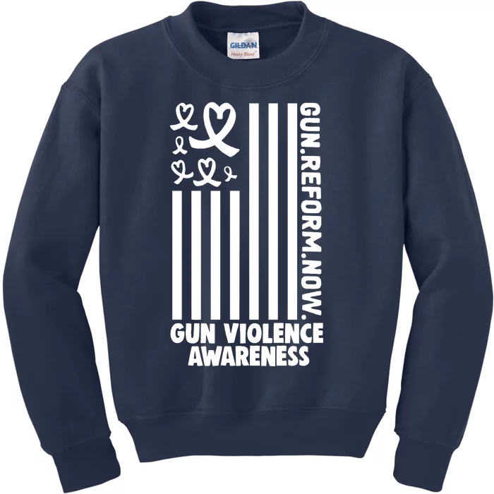 Anti Gun Violence End Gun Violence Wear Orange Kids Sweatshirt