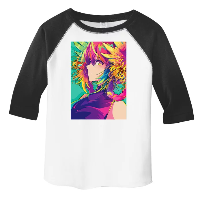 Anime Girl Vaporwave Retro 80s Waifu Japanese Aesthetic Toddler Fine Jersey T-Shirt