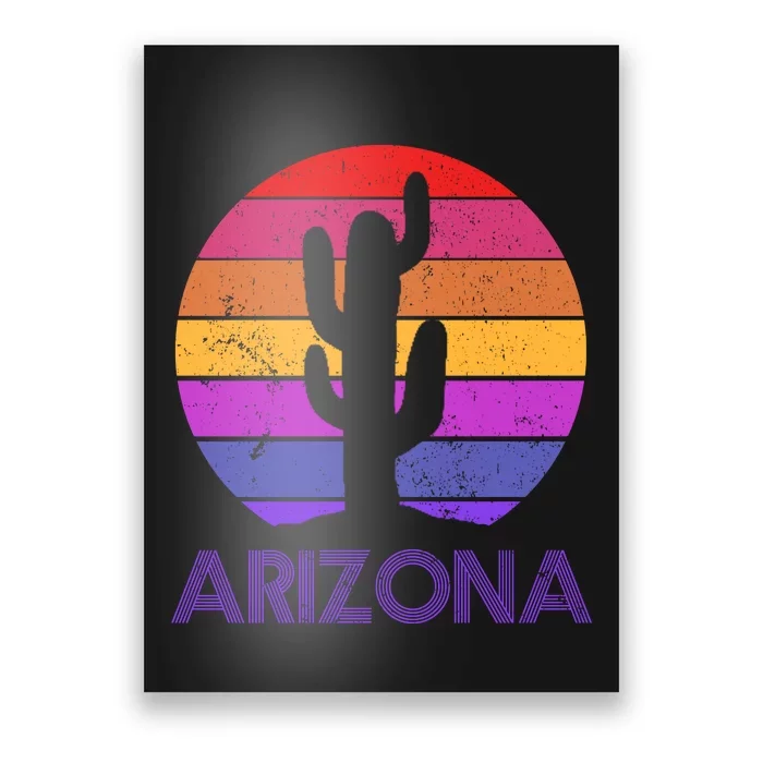 Arizona Gift Vintage Retro Cactus Souvenir Gift Poster