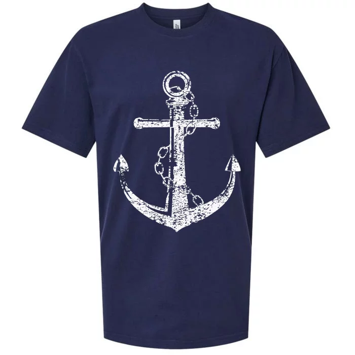 Anchor Gifts Vacation Wear Coastal Beach Sea Marine Sailor Sueded Cloud Jersey T-Shirt