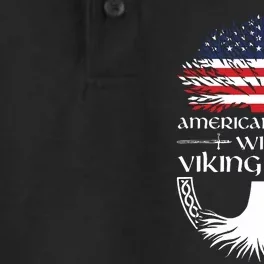 American Grown Viking Roots Warrior Nordic Viking Dry Zone Grid Performance Polo