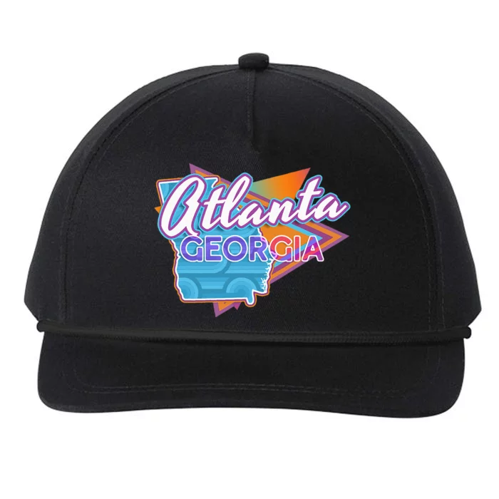 Atlanta Georgia Vintage Retro Throwback Snapback Five-Panel Rope Hat