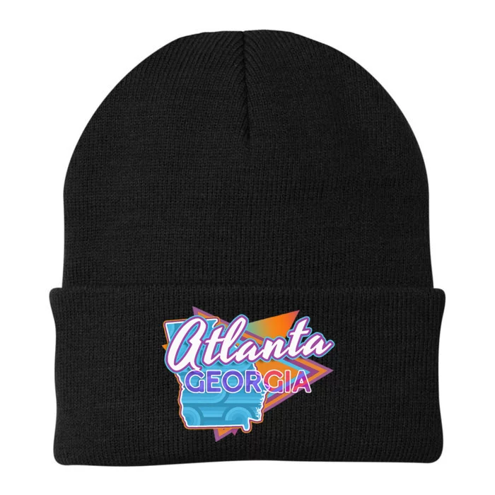 Atlanta Georgia Vintage Retro Throwback Knit Cap Winter Beanie