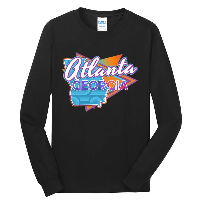 Atlanta Georgia Vintage Retro Throwback Tall Long Sleeve T-Shirt